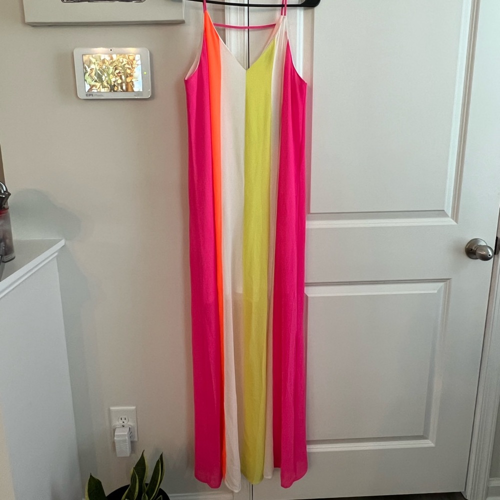 Colorful summer maxi dress. Dress up or down!